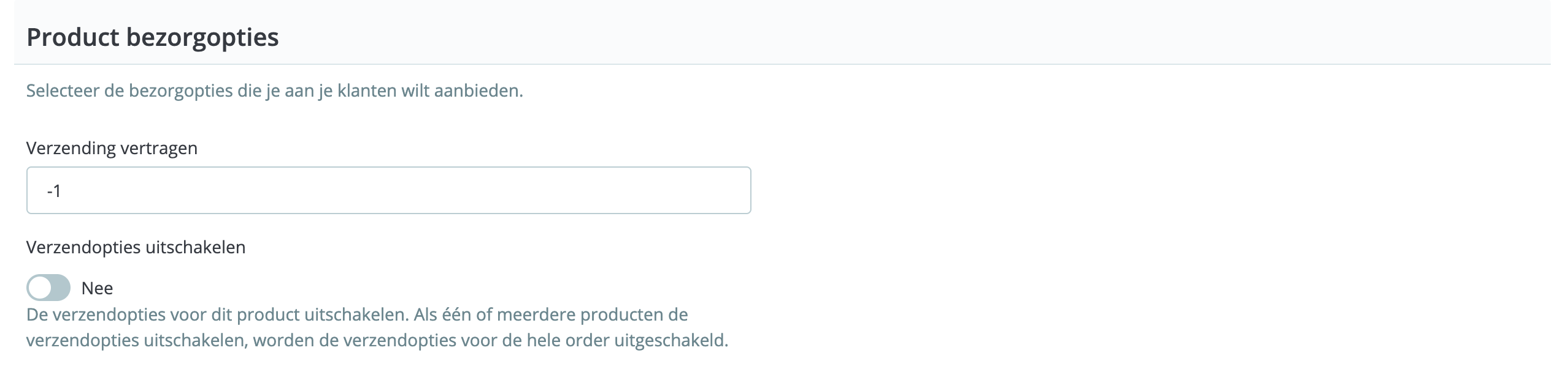 MyParcel PrestaShop plugin instellingen op productniveau